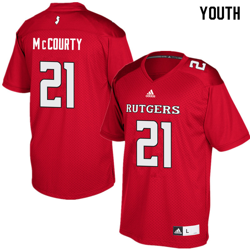 Youth #21 Jason McCourty Rutgers Scarlet Knights College Football Jerseys Sale-Red